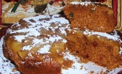 Torta rovesciata di farina di castagne