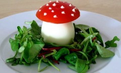 Uova sode "Funghi sul prato"