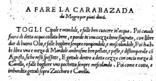  Cristoforo Messisbugo con il nome Carabazada.