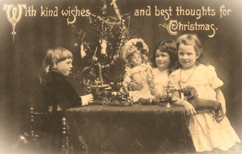 Cartolina di Natale del 1890